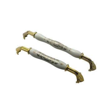 Tomurcuk 2132-60 Altın Porselen Mobilya Kulp