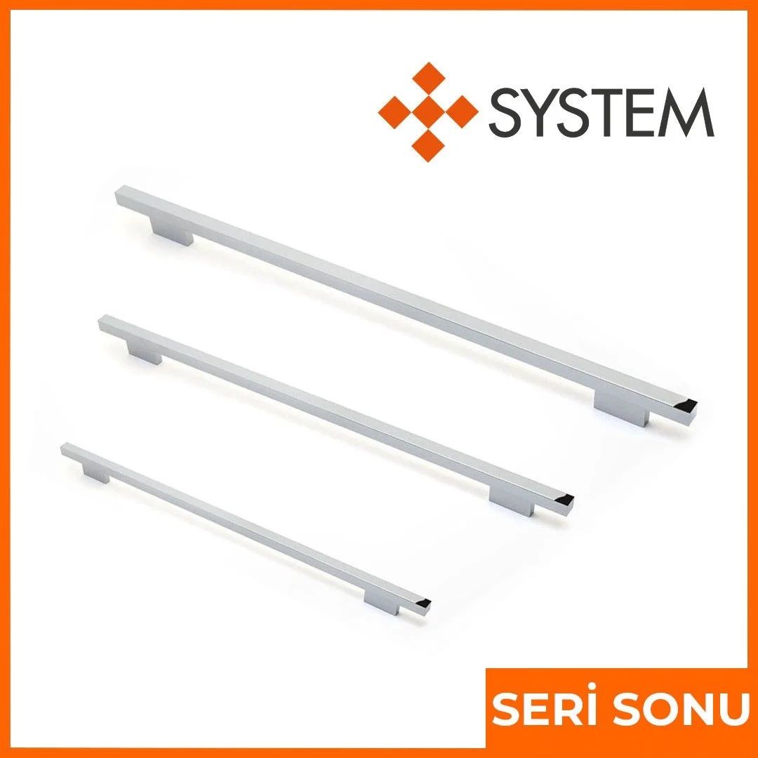 System SP 7345 CR Krom Zamak Mobilya Kulp 192 mm