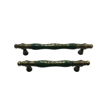 Tomurcuk 2122-41 Yeşil Porselen Mobilya Kulp