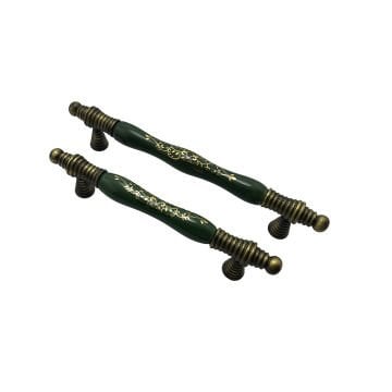 Tomurcuk 2122-41 Yeşil Porselen Mobilya Kulp