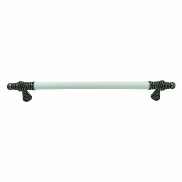 Tomurcuk 2121-80 Antik Gümüş Porselen Mobilya Kulp