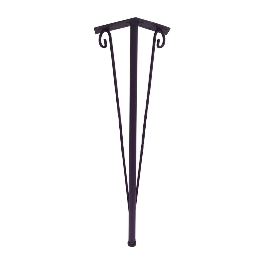 Henda Ferforje Sehpa Ayağı Mor - 41 cm