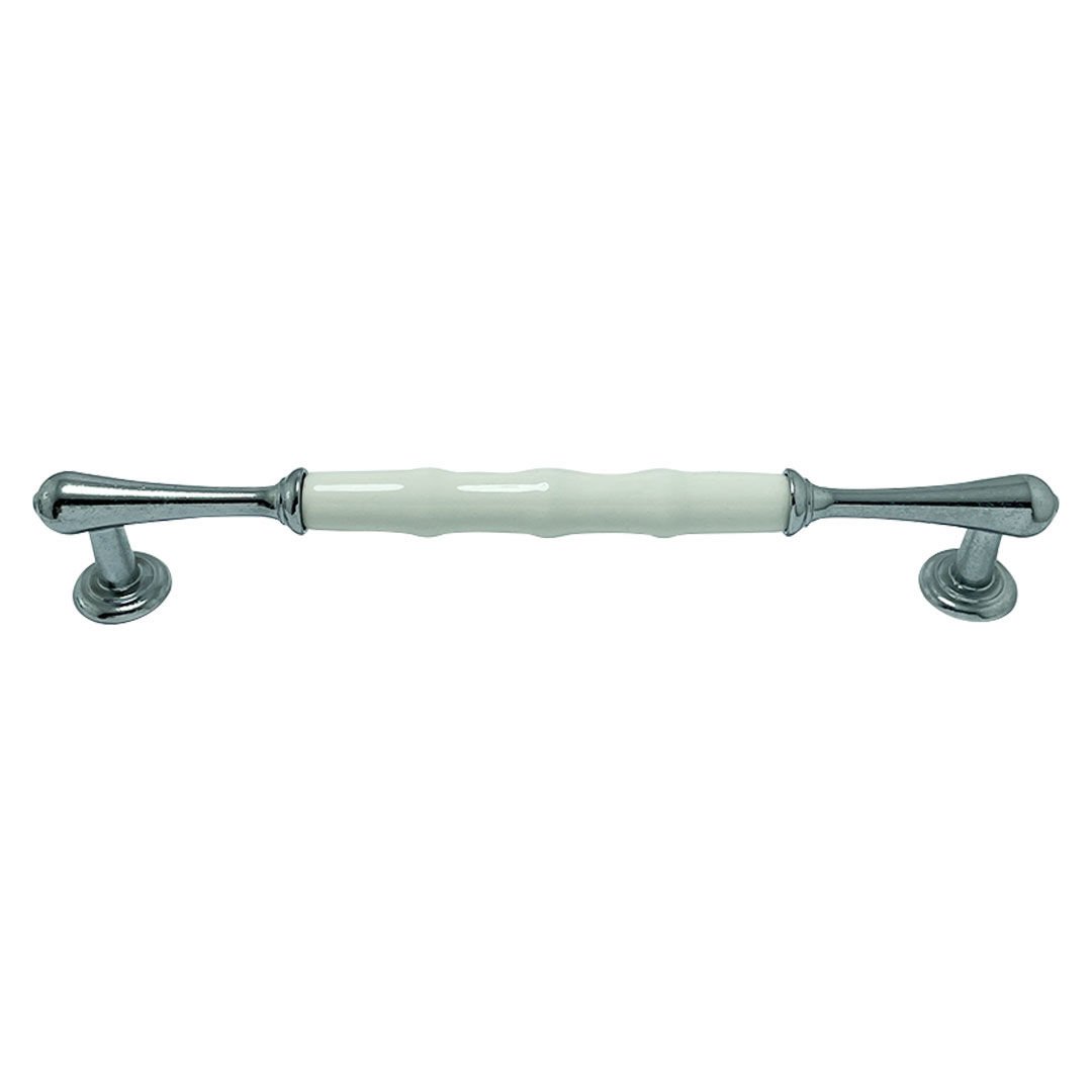 Tomurcuk 1955-10-192-000 Krom Porselen Mobilya Kulp 192 mm