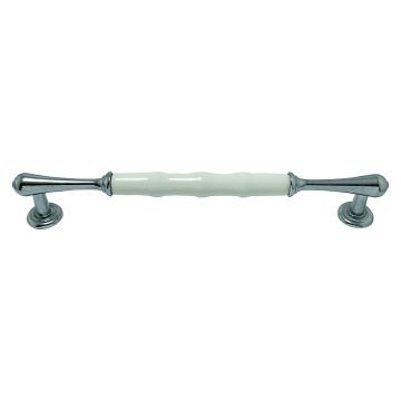 Tomurcuk 1955-10-192-000 Krom Porselen Mobilya Kulp 192 mm