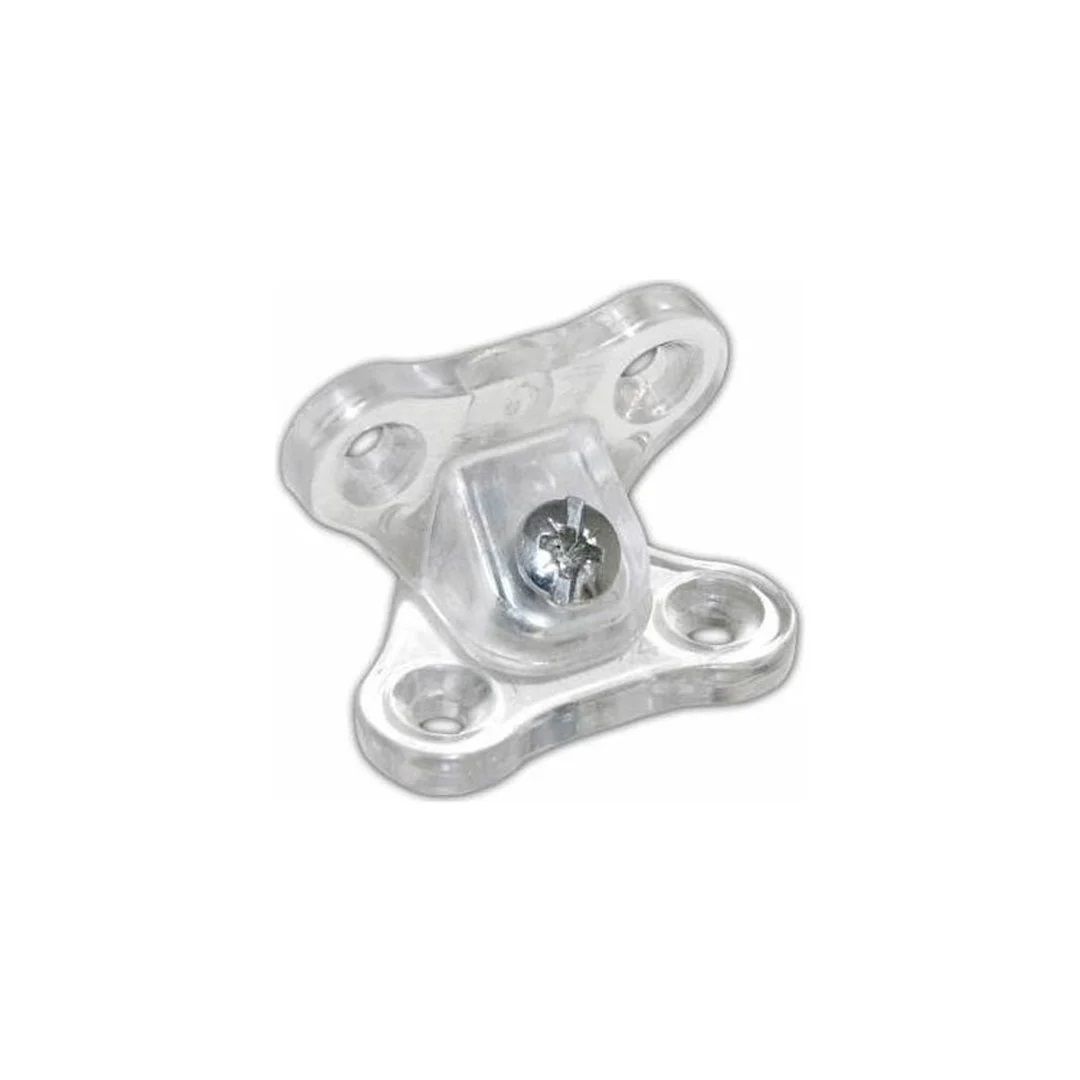 Metali Plastik Dereceli Dolap Çektirme Mini Şeffaf 10 Adet