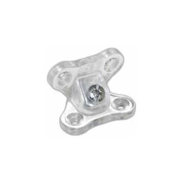 Metali Plastik Dereceli Dolap Çektirme Mini Şeffaf 10 Adet