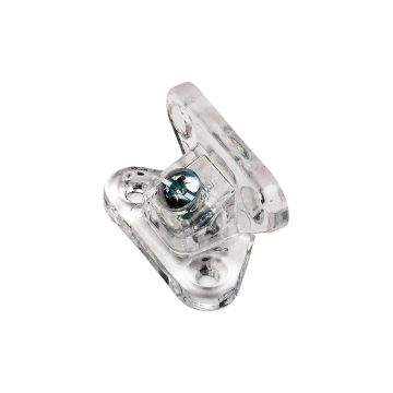 Metali Plastik Dereceli Dolap Çektirme Mini Şeffaf 10 Adet