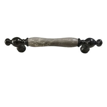 Tomurcuk 1845-70-128-427 Füme Porselen Mobilya Kulp 128 mm