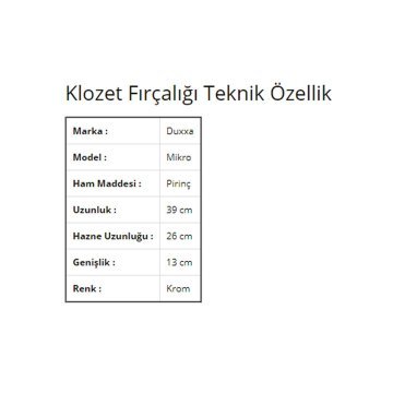 Duxxa Mikro Fırçalık