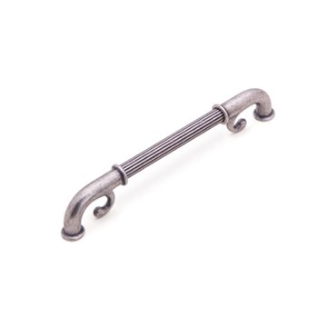 System 4645 Mobilya Kulp Antik Gümüş - 192 mm