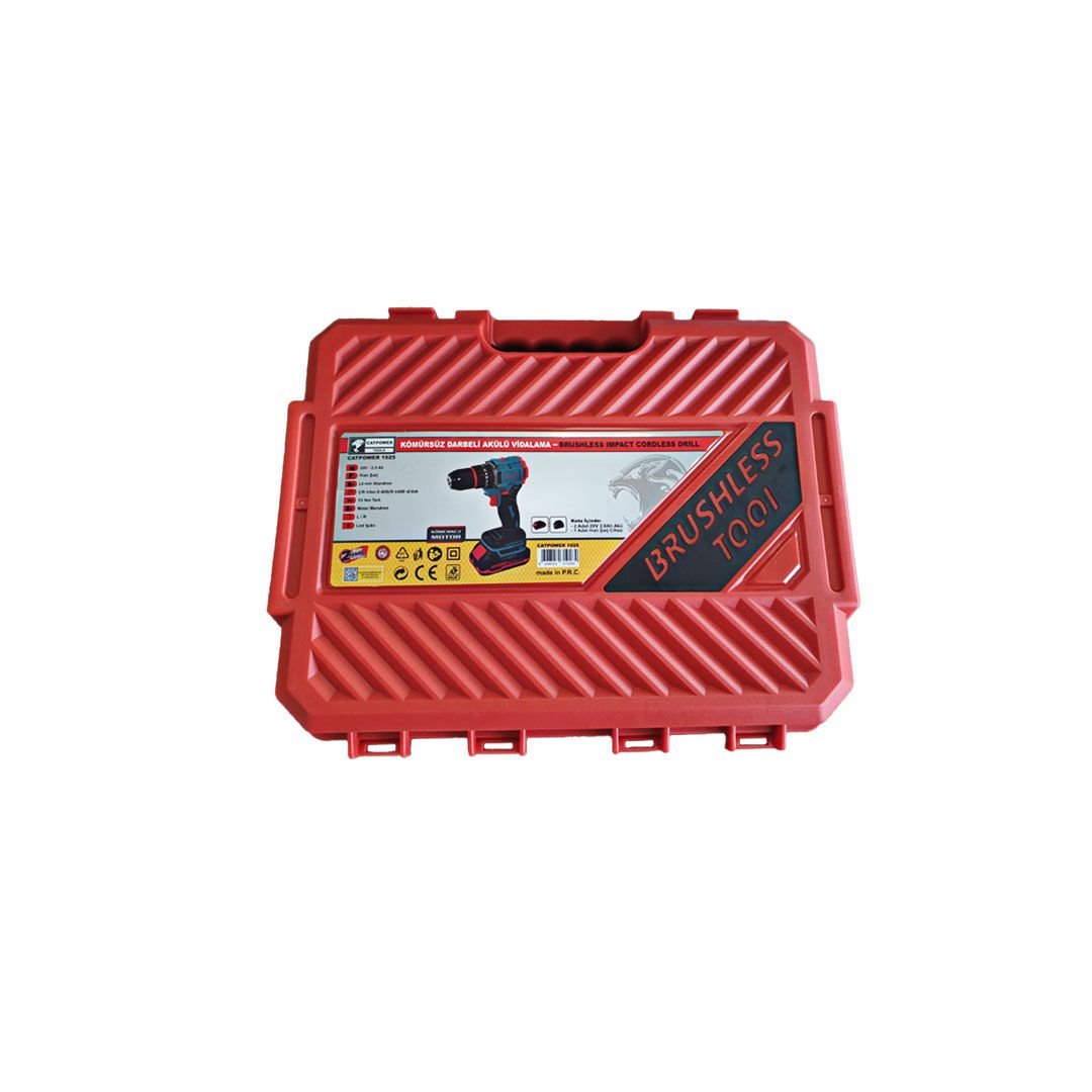 Catpower CAT 1025 Kömürsüz Darbeli Akülü Matkap 20V 2 Ah Lion