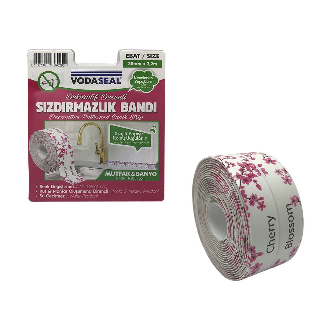 Vodaseal Sızdırmazlık Bandı Pembe - 38mm x 3,2 Metre
