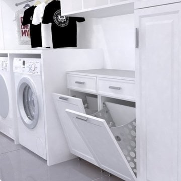 Mesan Plastik Çamaşır Sepeti