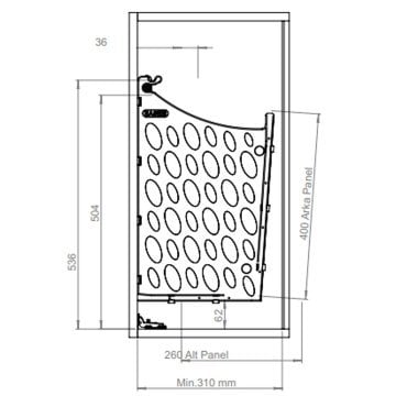 Mesan Plastik Çamaşır Sepeti Gri