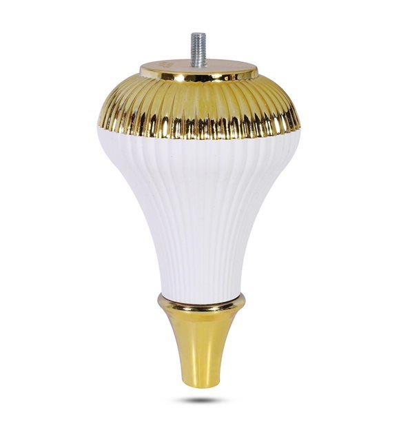 Mc Nova Zebra 17 cm Altın Plastik Ayak Beyaz