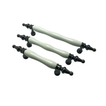 Tomurcuk 2101-70 Beyaz Porselen Mobilya Kulp