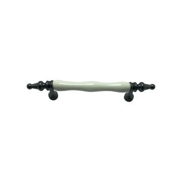 Tomurcuk 2101-70 Beyaz Porselen Mobilya Kulp 128 mm