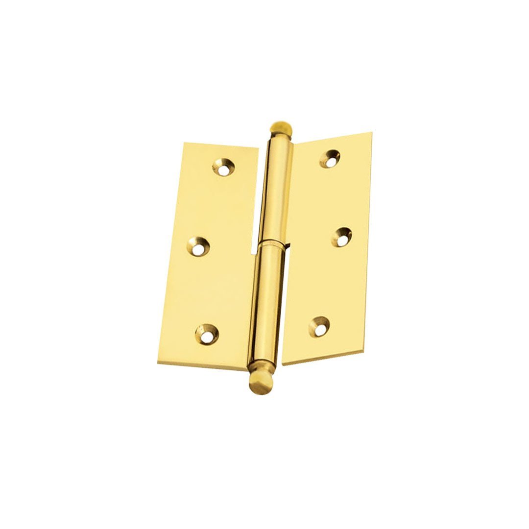 Alüminyum Memeli Okka Kapı Menteşesi Sarı-10 cm- Sağ