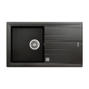 Teka Stone 50 B-TG 1B 1D Granit Ankastre Evye Metalik Siyah
