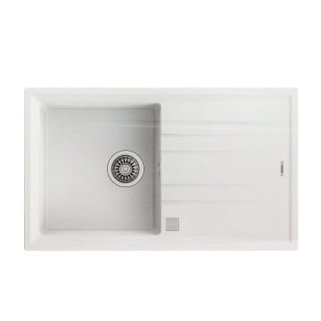 Teka Stone 50 B-TG 1B 1D Granit Ankastre Evye Metalik Beyaz