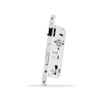 Metlox 40x23 mm Oval Krom Kilit Sistemleri Silindirli Yale Dış Kapı Kilidi