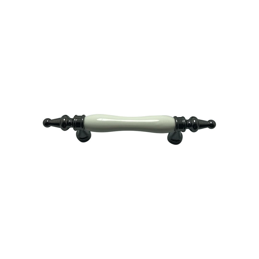 Tomurcuk 2101-70 Beyaz Porselen Mobilya Kulp 96 mm