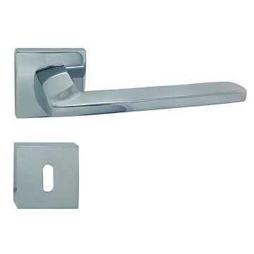 Doğanlar Radya Rozetli Kapı Kolu Krom - Wc Kapısı