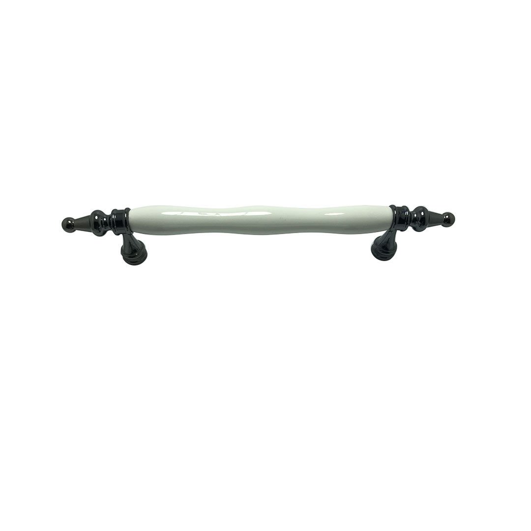Tomurcuk 2101-70 Beyaz Porselen Mobilya Kulp 160 mm