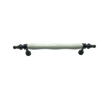 Tomurcuk 2101-70 Beyaz Porselen Mobilya Kulp 160 mm
