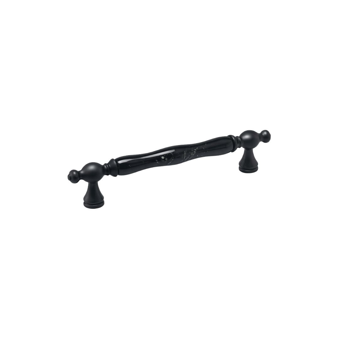 Tomurcuk 1845-85-160-426 Siyah Porselen Mobilya Kulp 160 mm