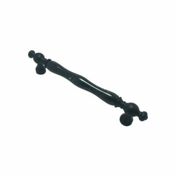 Tomurcuk 1845-85-160-426 Siyah Porselen Mobilya Kulp 160 mm
