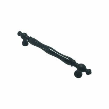 Tomurcuk 1845-85-160-426 Siyah Porselen Mobilya Kulp 160 mm