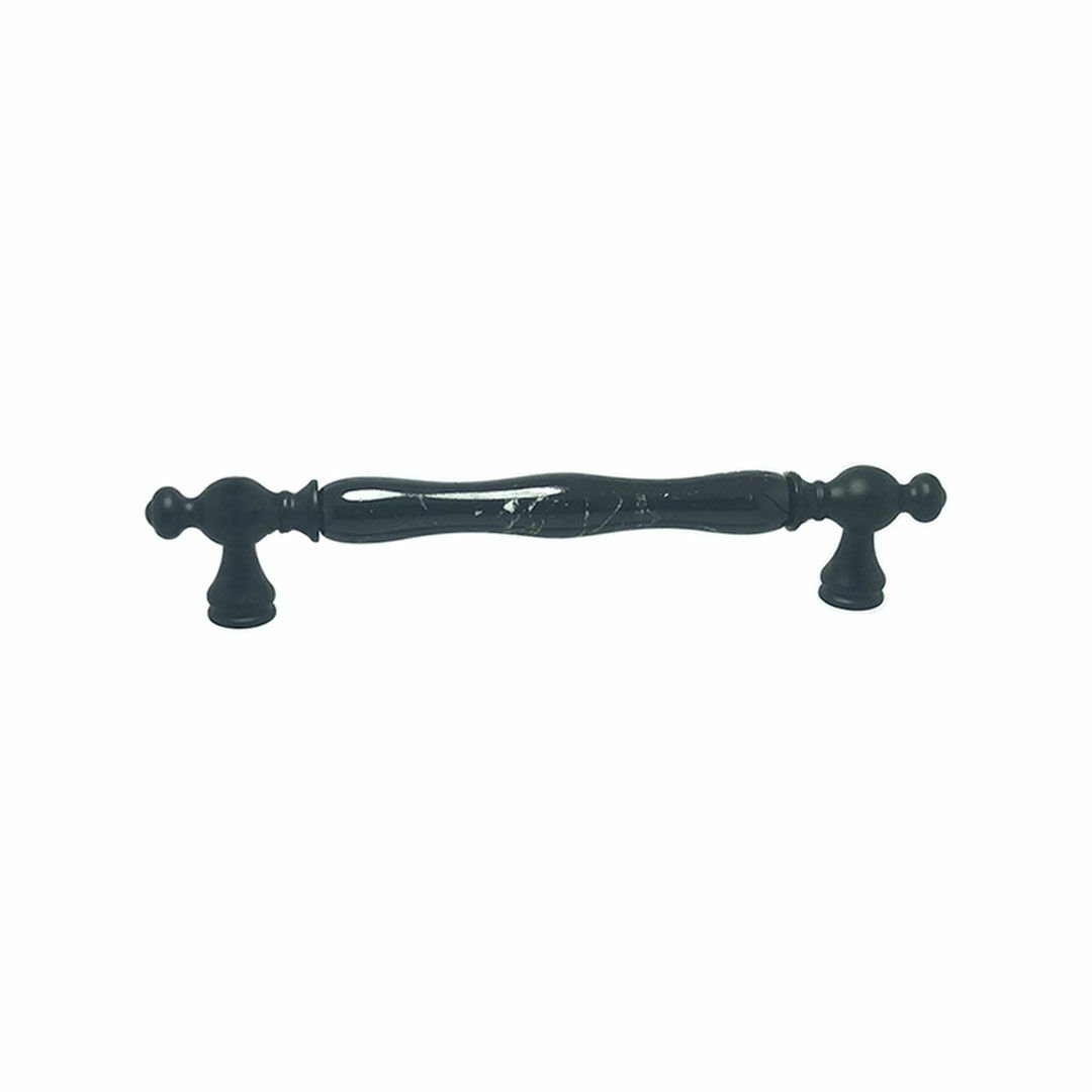 Tomurcuk 1845-85-160-426 Siyah Porselen Mobilya Kulp 160 mm