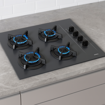 Teka GBC 64002 KBC ST 60 cm Gri Ankastre Cam Ocak