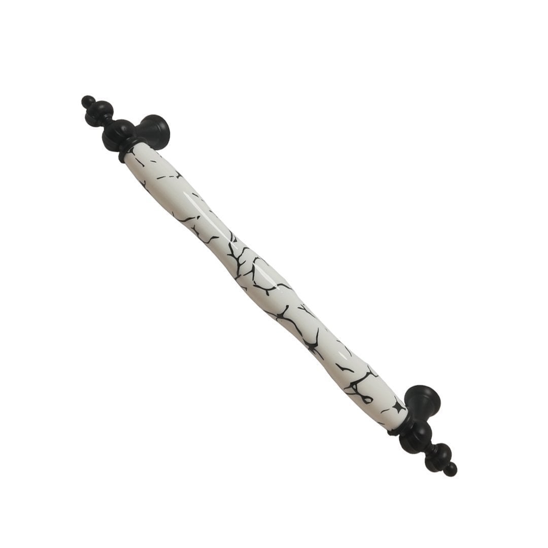 Tomurcuk 1670-85 Siyah Porselen Mobilya Kulp 128 mm