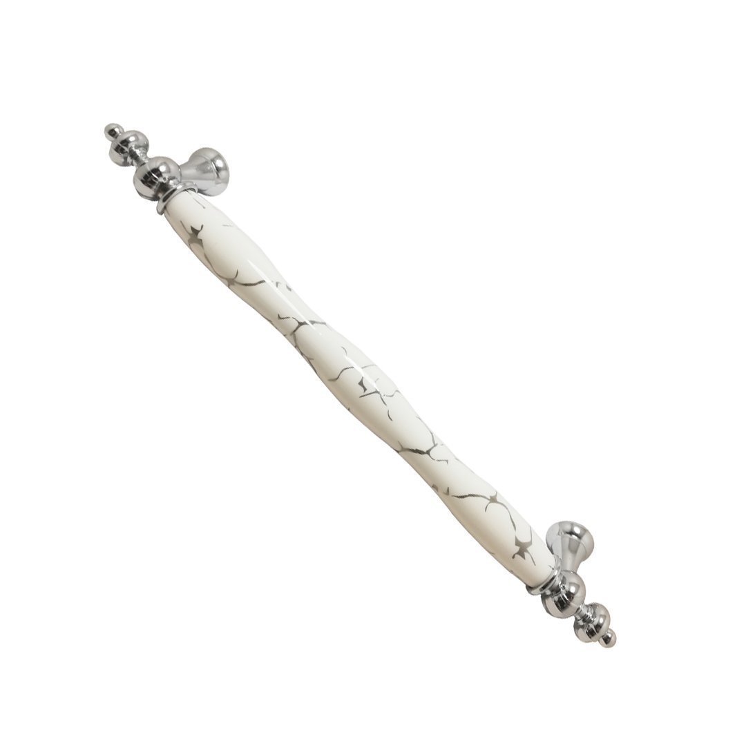 Tomurcuk 1670-10 Platin Porselen Mobilya Kulp 128 mm