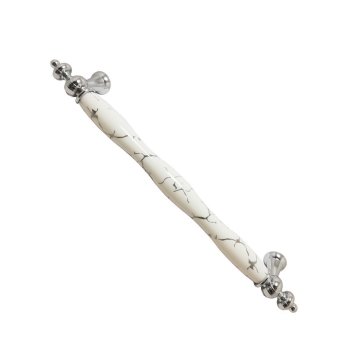 Tomurcuk 1670-10 Platin Porselen Mobilya Kulp 128 mm