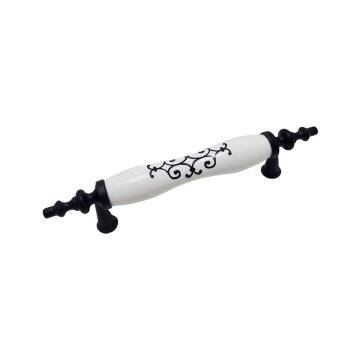 Lider Osmanlı Desen Matsiyah Polimer Kulp 128 mm