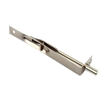 Gömme Kapı Sürgüsü Pirinç Saten - 8 cm