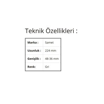 Samet İç Çekmece Çift Bordürlü Ön Bağlantı Grubu