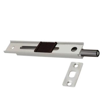 Gömme Kapı Sürgüsü Çelik İtmeli Saten - 15 cm