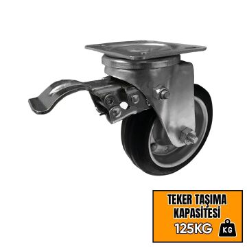 Hts Frenli Tablalı Sanayi Tipi Teker 8 cm