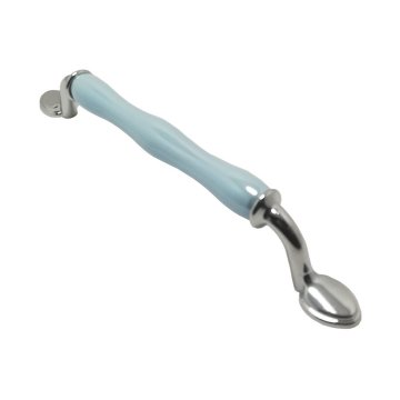 Tomurcuk 1950-60 Porselen Mobilya Kulp 160 mm L.Mavi