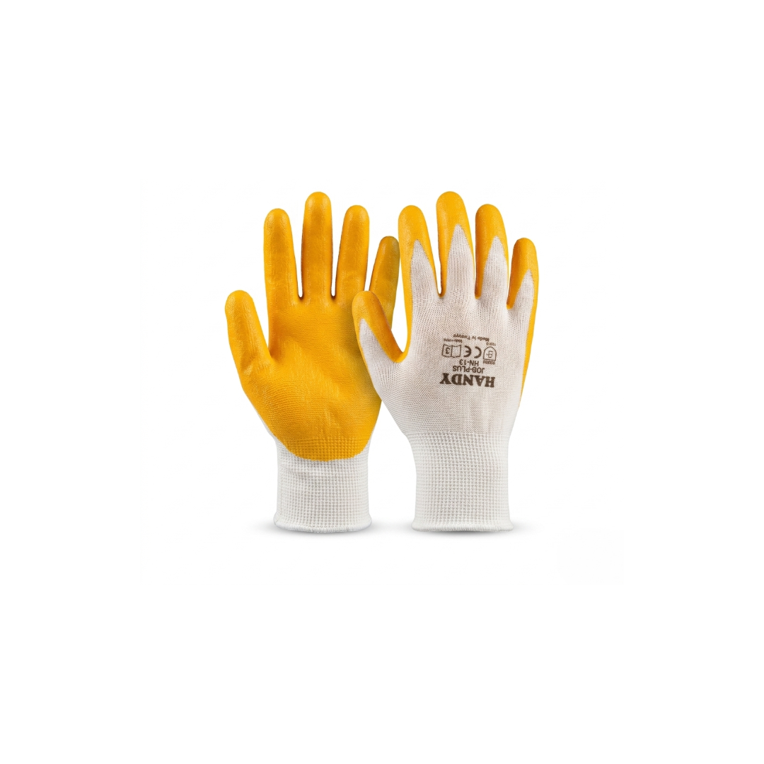 Handy HN-13 Sarı-Beyaz Eldiven No:10