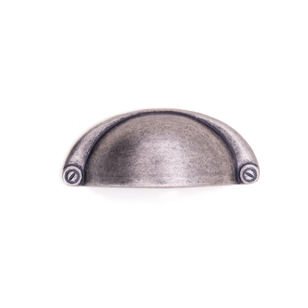 System 4525 Çanak Mobilya Kulp Antik Gümüş - 32 mm