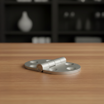 Alüminyum Saten Oval Masa Menteşe 4 Cm