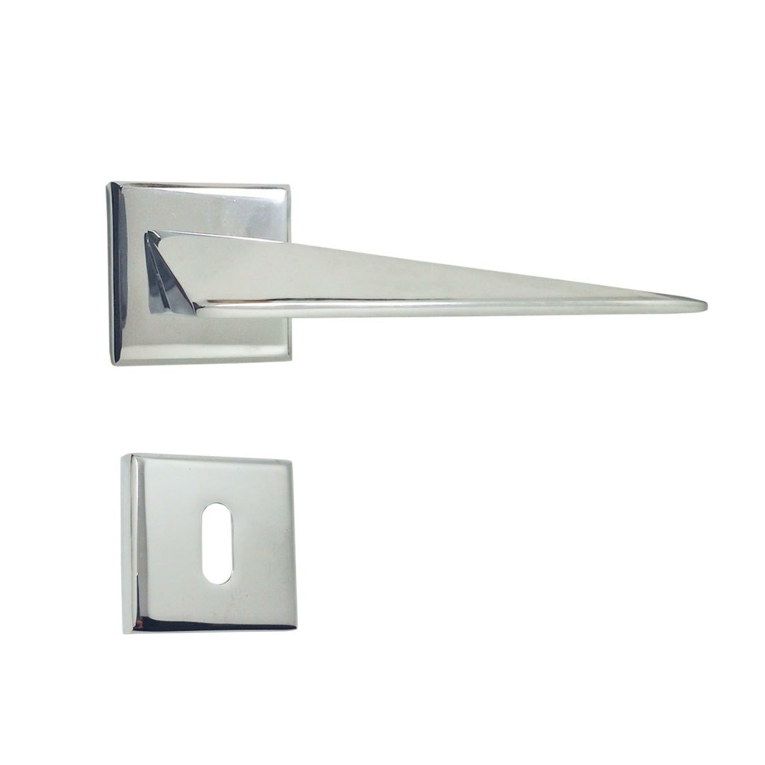 Nobel Bursa Krom Kare Rozetli Kapı Kolu Oda Kapısı