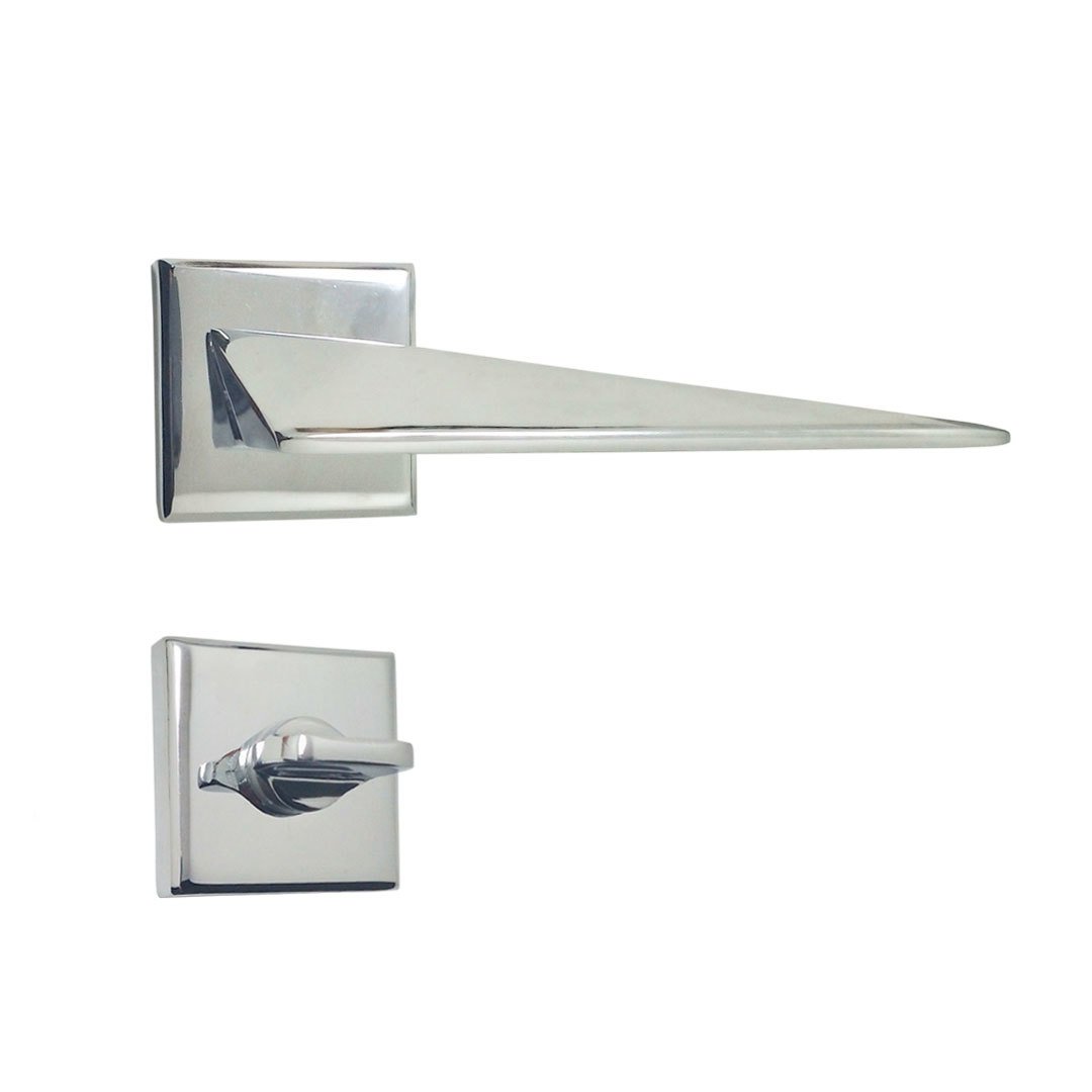 Nobel Bursa Krom Kare Rozetli Kapı Kolu Wc Kapısı