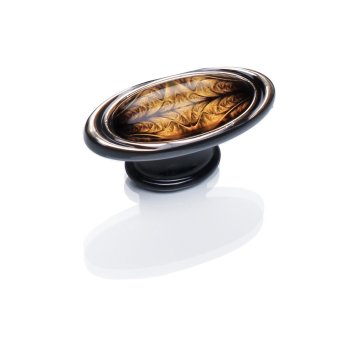 Ventus 2035 Yaldızlı Parlak Siyah Sarı Mobilya Kulp 128 mm