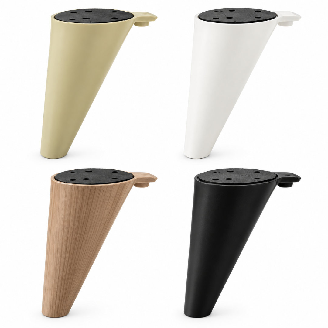 Açılı Konik 14 Cm Plastik Mobilya Ayak